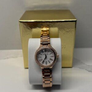 Michael Kors Rose Gold-Tone Steel Watch: Brand New!
